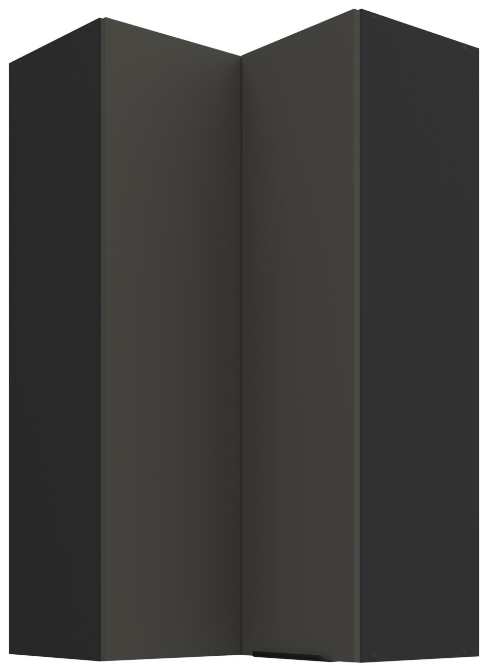 Κρεμαστό ντουλάπι γωνιακό Arianna 60x60 GN 108 2F-Γκρι