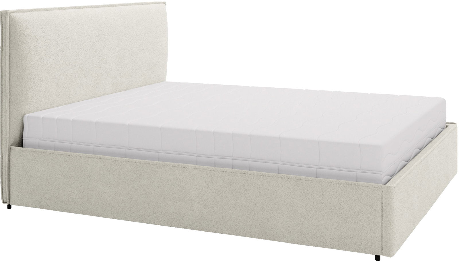 Επενδυμένο Κρεβάτι Bianco Grant-Κρεμ-180 x 200