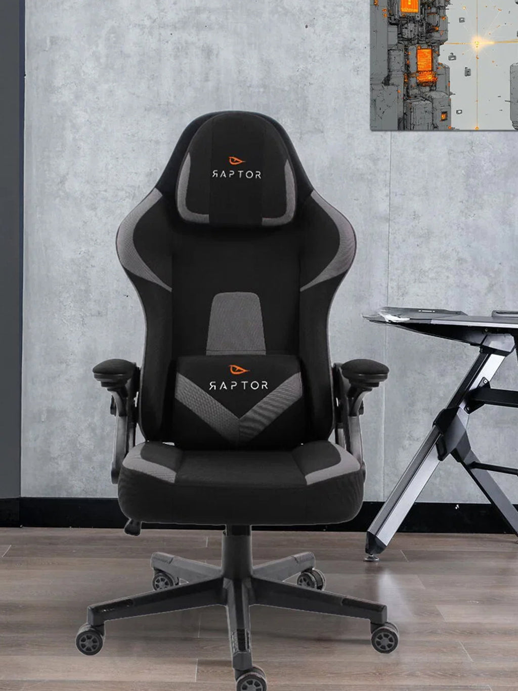 Καρέκλα Gaming Raptor Fury-Γκρι