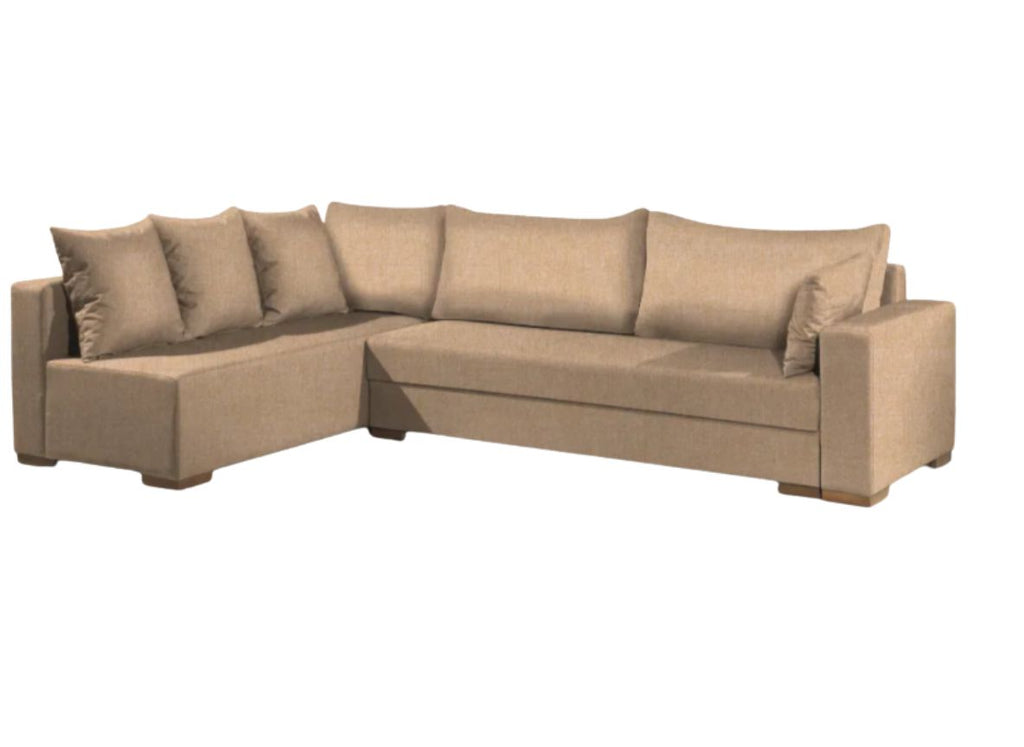 Γωνιακός καναπές Trendy-Δεξιά-285φ 185β εκ.-Sand