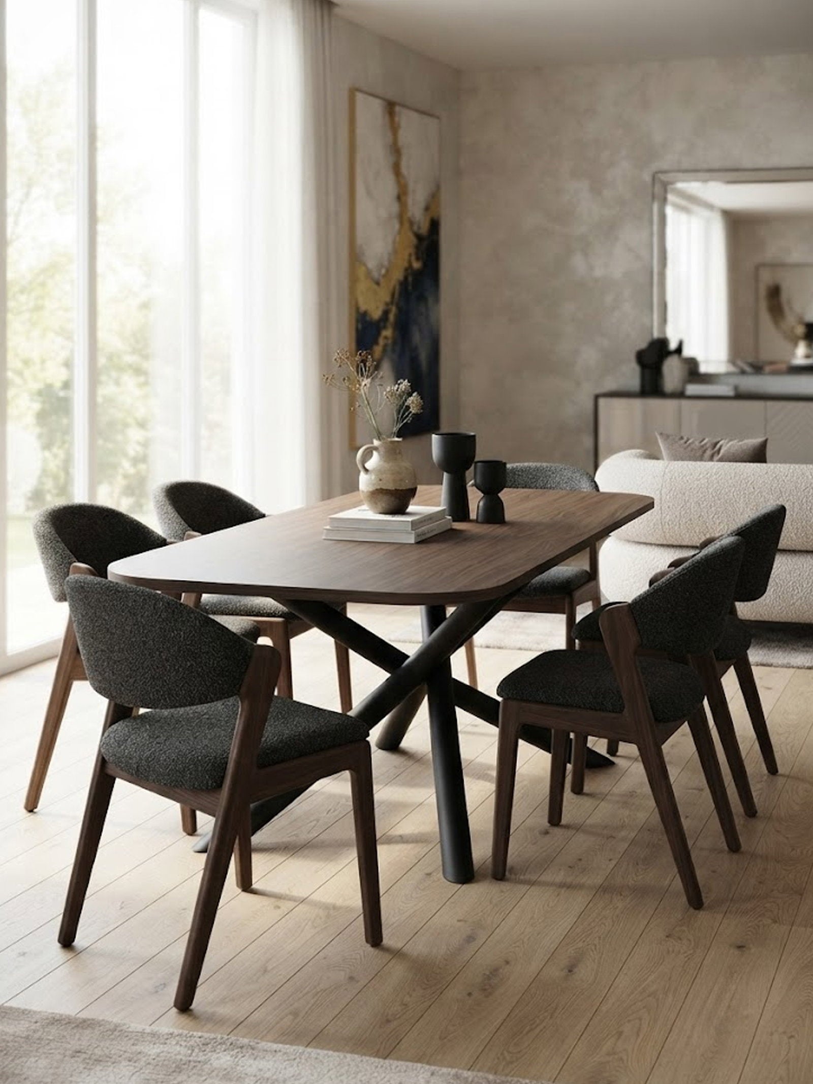 Τραπέζι Harald-Kafe Skouro-185 x 90