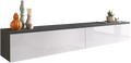 Έπιπλο τηλεόρασης Lowboard D 180-Λευκό - Ανθρακί