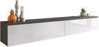Έπιπλο τηλεόρασης Lowboard D 180-Λευκό - Ανθρακί
