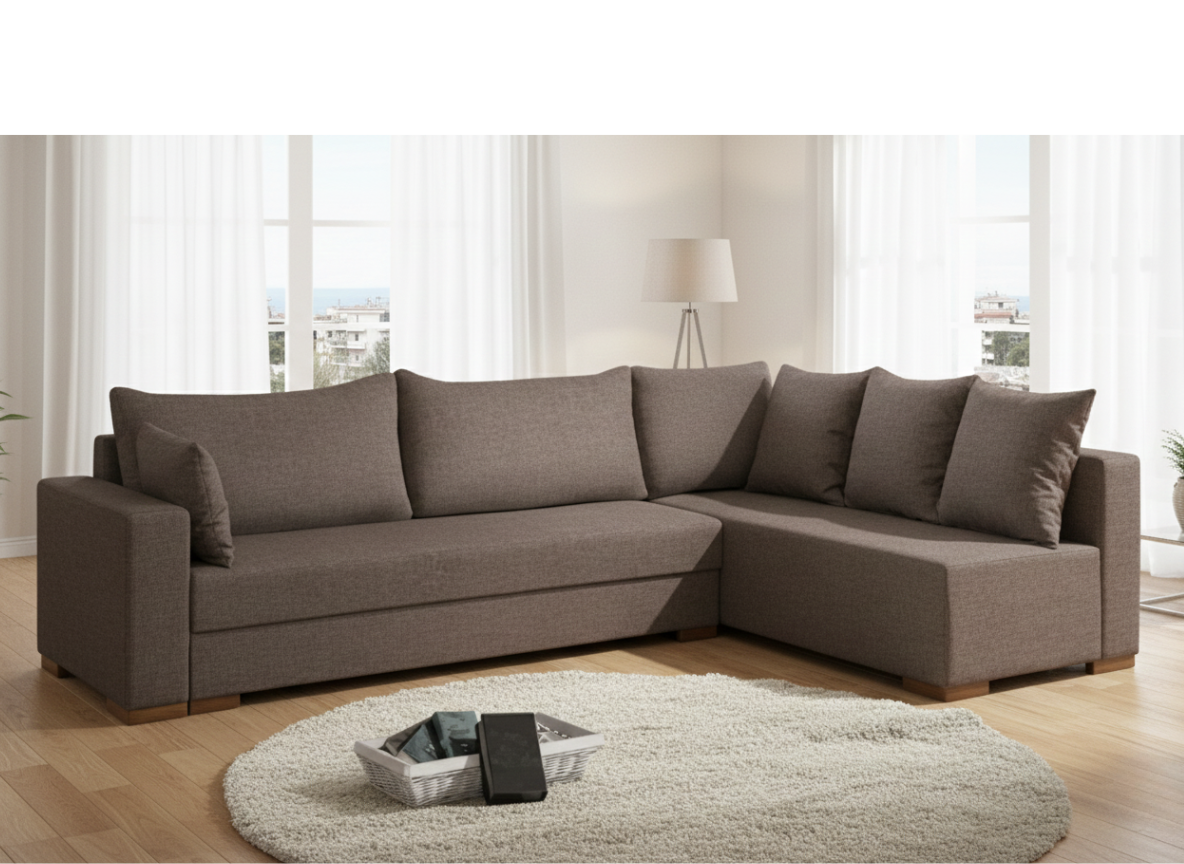 Γωνιακός καναπές Trendy-Αριστερή-265φ 165β εκ.-Staxti