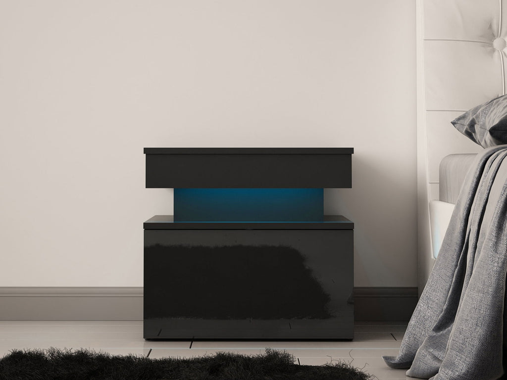 Κομοδίνο Glossa 1S με LED-Mauro gualistero