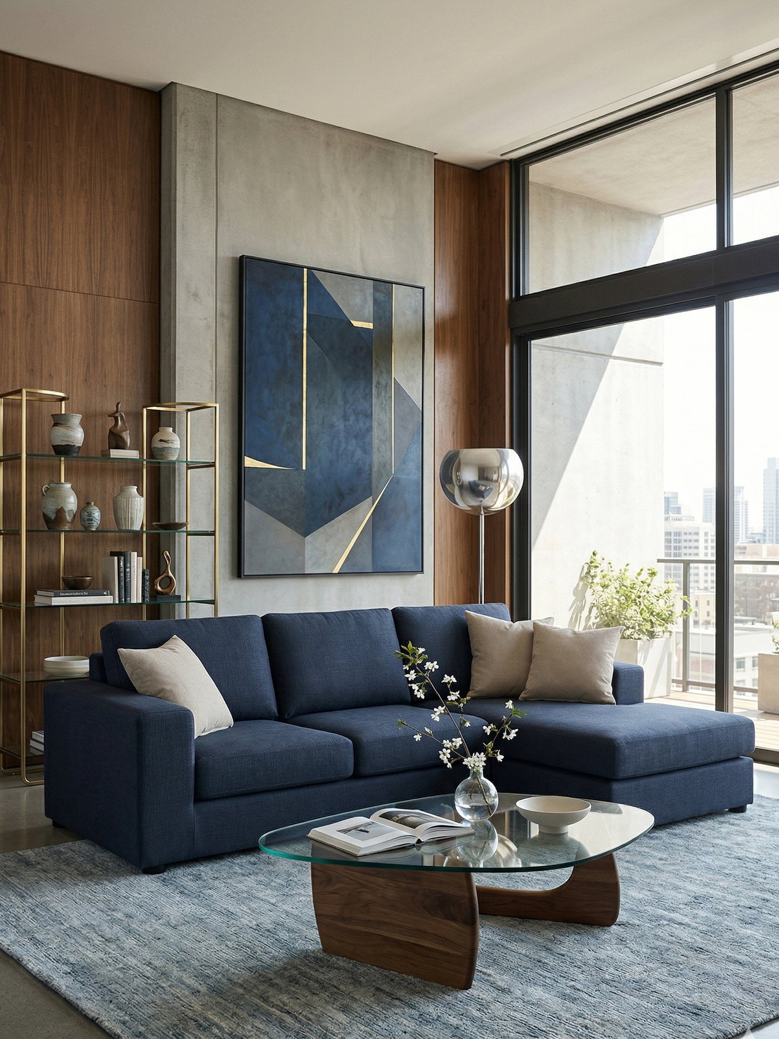 Γωνιακός καναπές Lina-Mple Special-245 x 170 εκ.-Χωρίς Μπαούλο