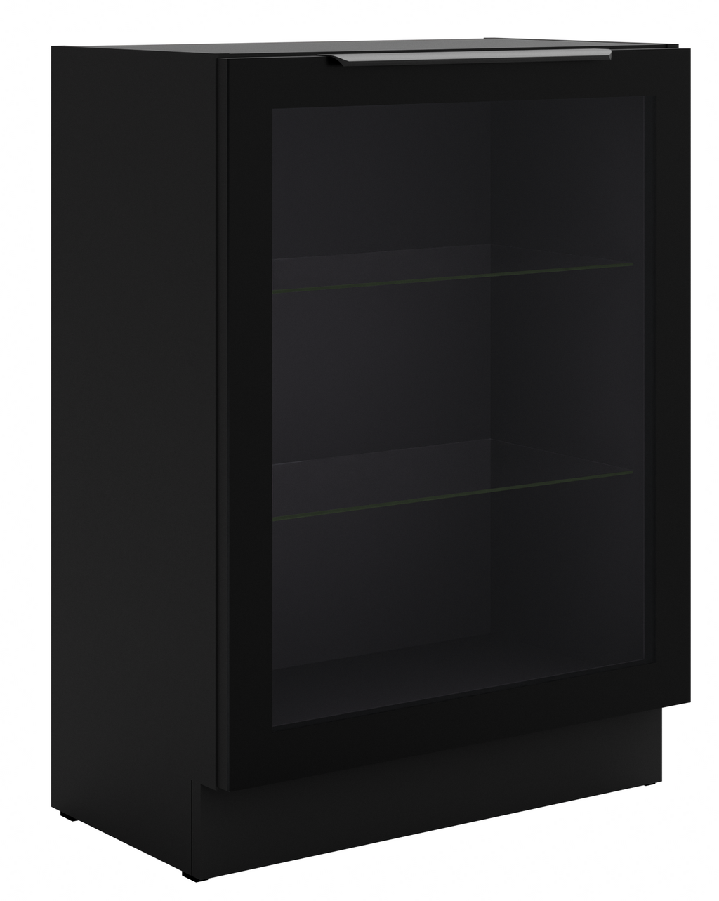 Επιδαπέδια βιτρίνα Universal 60 DW 1F BB-Μαύρο