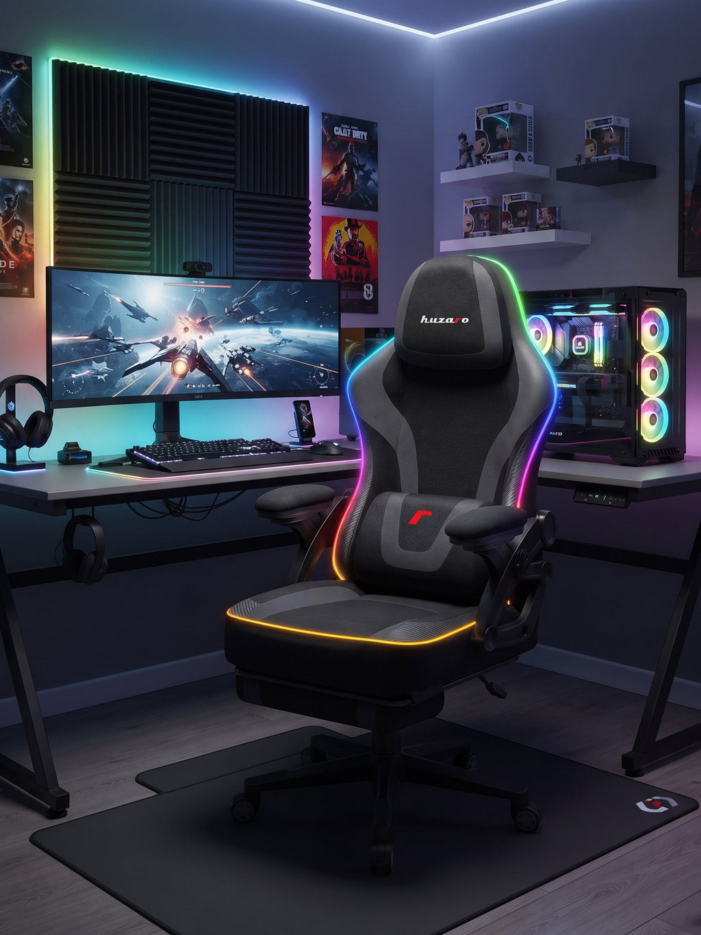 Καρέκλα Gaming Force 4.6 RGB – Μαύρο