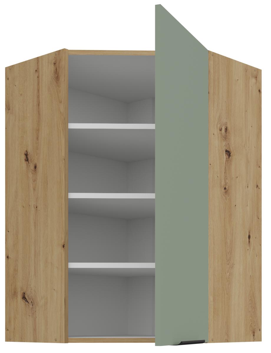 Κρεμαστό ντουλάπι γωνιακό Arianna 60x60 GN 90 1F-Φυστικί