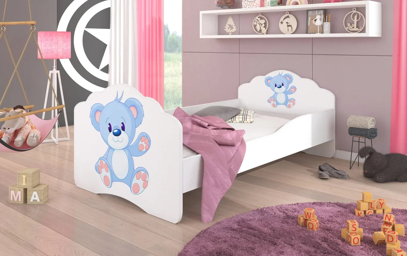 Παιδικό Κρεβάτι Leomari I-Teddy Bear-Χωρίς προστατευτικό-140 x 70