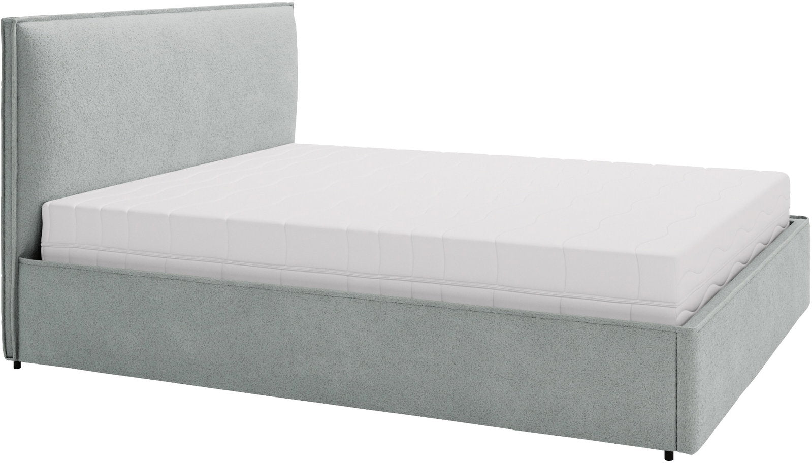 Επενδυμένο Κρεβάτι Bianco Grant-Γκρι Ανοιχτό-180 x 200