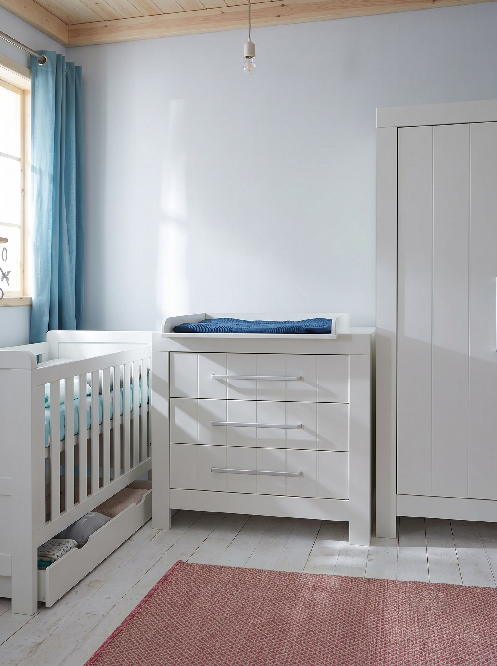 Συρτάρι Για Βρεφικό Κρεβάτι Calmo24-60x120-Λευκό