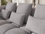 Γωνιακός Καναπές Velly-Γκρι -Αριστερή