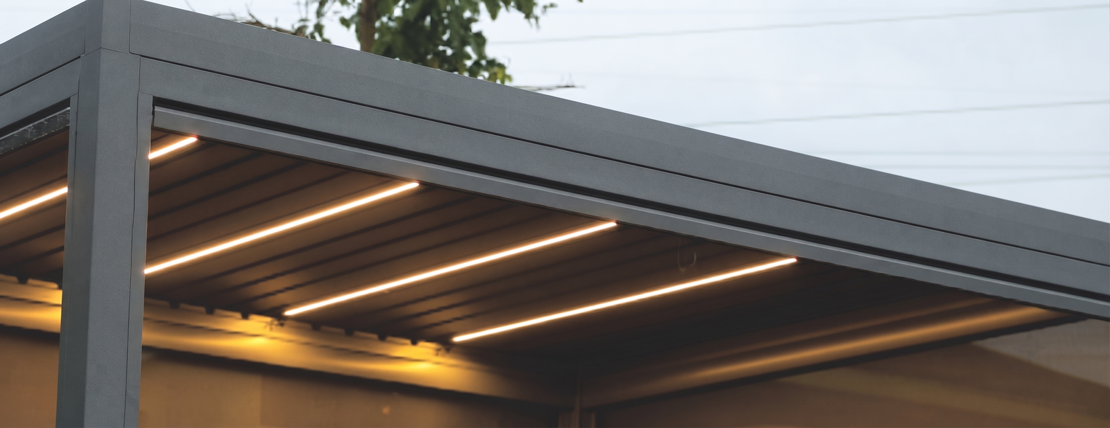 Πέργκολα Αλουμινίου Luxian LED