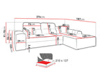 Γωνιακός Καναπές Vito I-Γκρι Ανοιχτό-Αριστερή