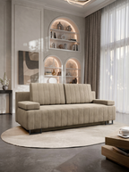 Καναπές Laguna Διθέσιος-Καφέ Ανοιχτό