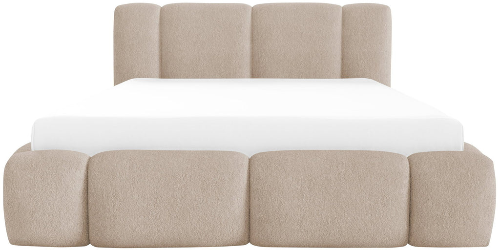 Επενδυμένο Κρεβάτι Bianco-Μπεζ-200 x 200