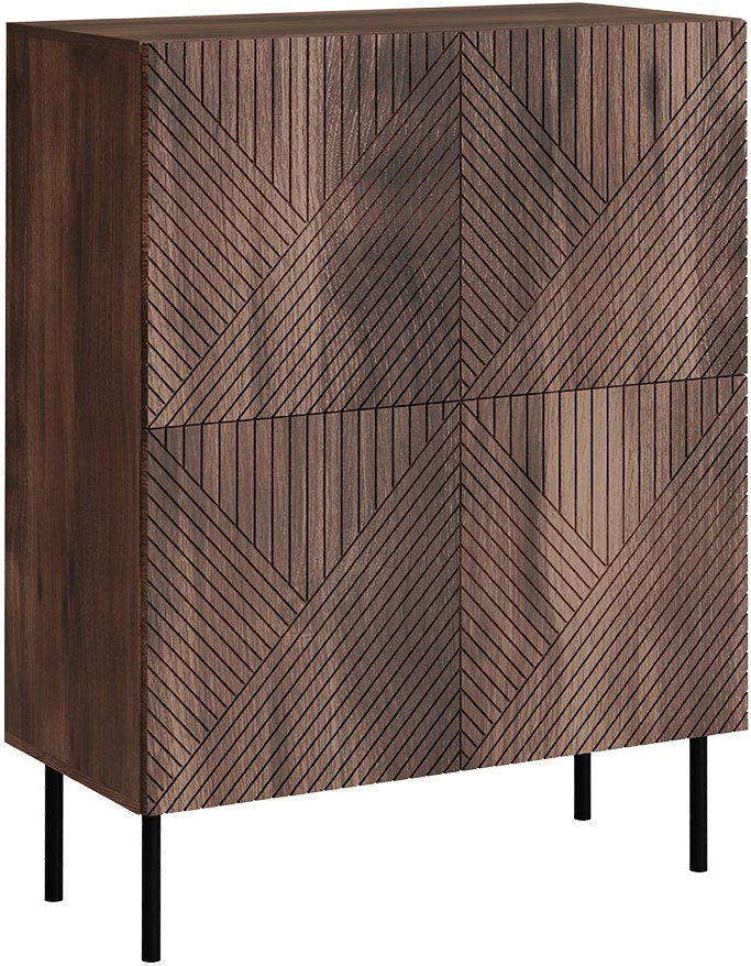 Μπουφές Ψηλός Art Deco 4D-Καφέ