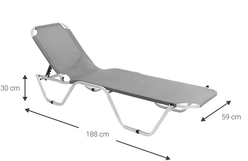 Ξαπλώστρα αλουμινίου Comfy-Gkri