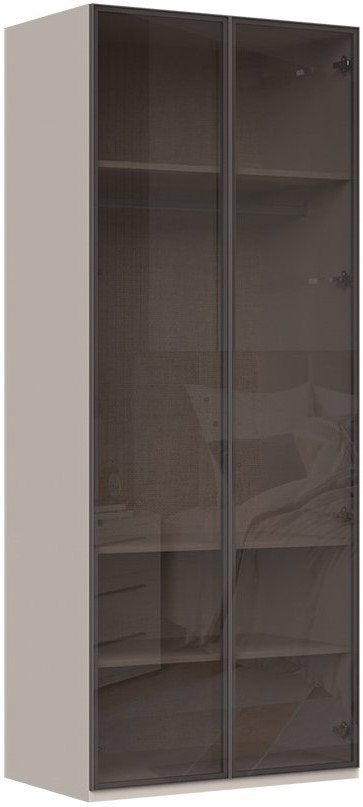 Ντουλάπα Phantom δίφυλλη glass