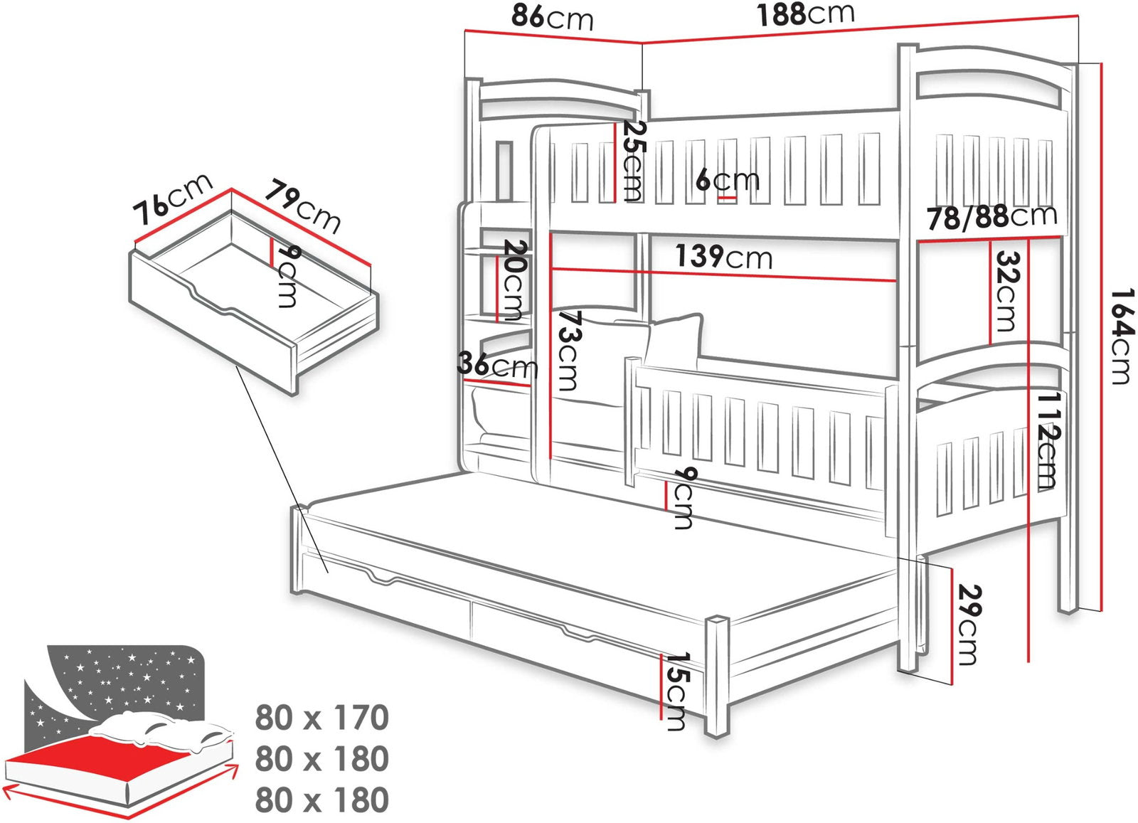 Κουκέτα Blanka