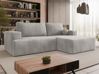 Γωνιακός καναπές Mivo-Silver Gray-Δεξιά