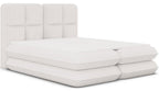 Επενδυμένο κρεβάτι Tario-Λευκό-160 x 200