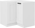 Επιδαπέδιο ντουλάπι γωνιακό Nelor 90x90 DN 2F BB-Λευκό