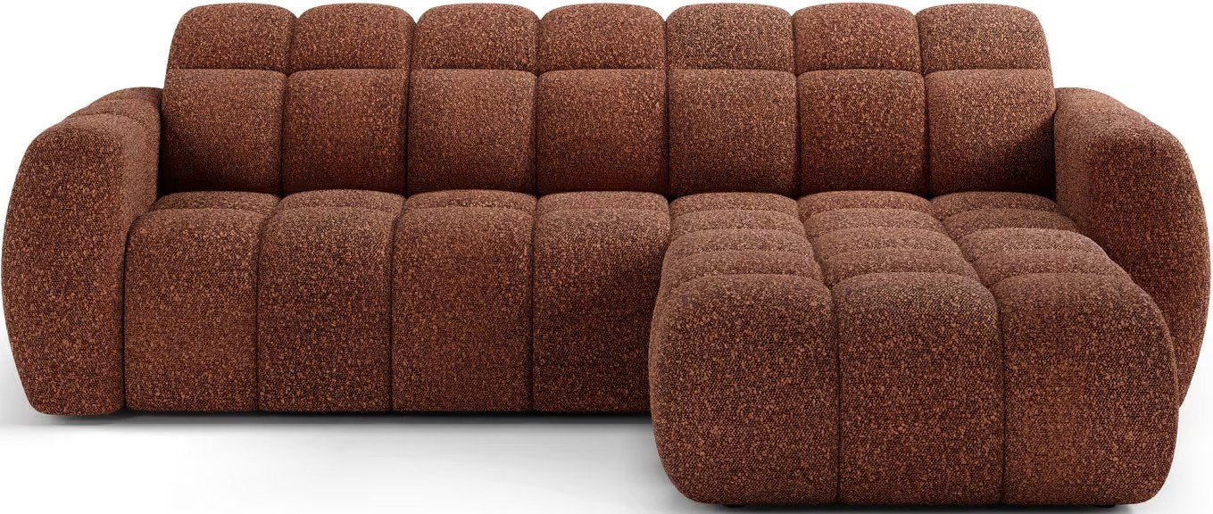 Γωνιακός καναπές Comfora-Κεραμιδί-Δεξιά