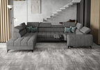 Γωνιακός καναπές Calyra Max I Relax-Ανθρακί-Αριστερή