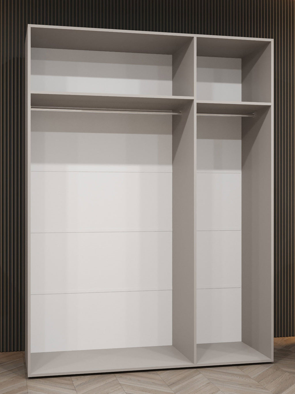 Ντουλάπα Sandi 150 Τρίφυλλη-Κασμίρ-Με καθρέπτη