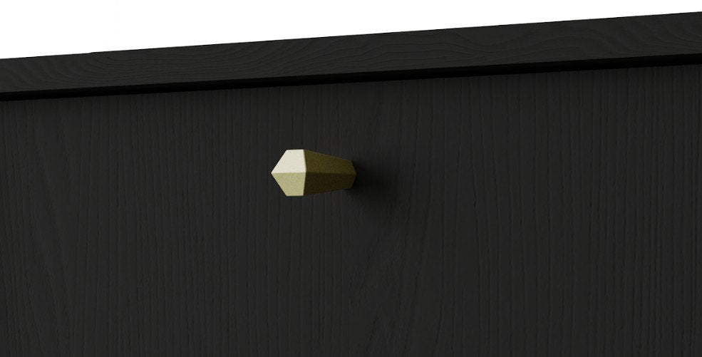 Μπουφές Siera 1F 3S Shelf-Μαύρο