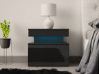Κομοδίνο Glossa 1S με LED-Mauro gualistero