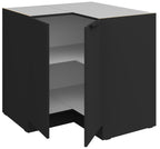 Επιδαπέδιο ντουλάπι γωνιακό Arianna 90x90 DN 2F BB-Μαύρο