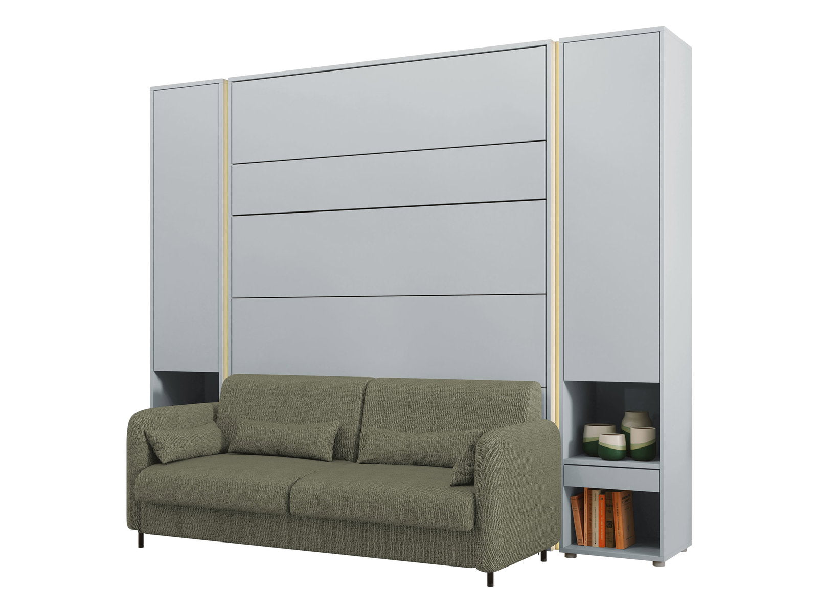 Καναπές Concept BC Τριθέσιος-Γκρι
