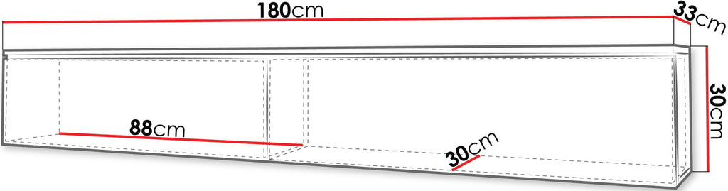 Έπιπλο τηλεόρασης  Lowboard D 180-Δρυς