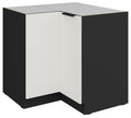 Επιδαπέδιο ντουλάπι γωνιακό Arianna 90x90 DN 2F BB-Λευκό
