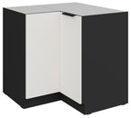 Επιδαπέδιο ντουλάπι γωνιακό Arianna 90x90 DN 2F BB-Λευκό