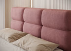 Επενδυμένο κρεβάτι Padion-Ροζ-120 x 200