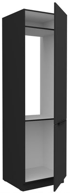 Επιδαπέδιο ντουλάπι Arianna 60 LO 210 2F-Μαύρο