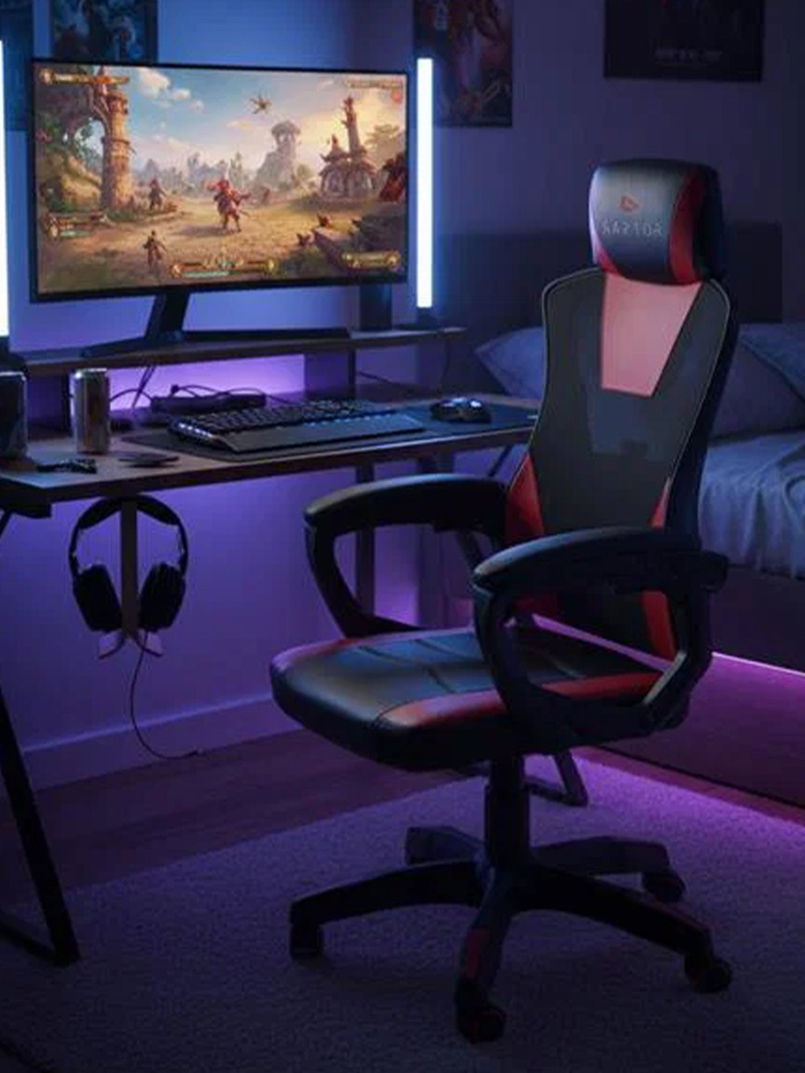 Καρέκλα Gaming Raptor Ace-Κόκκινο