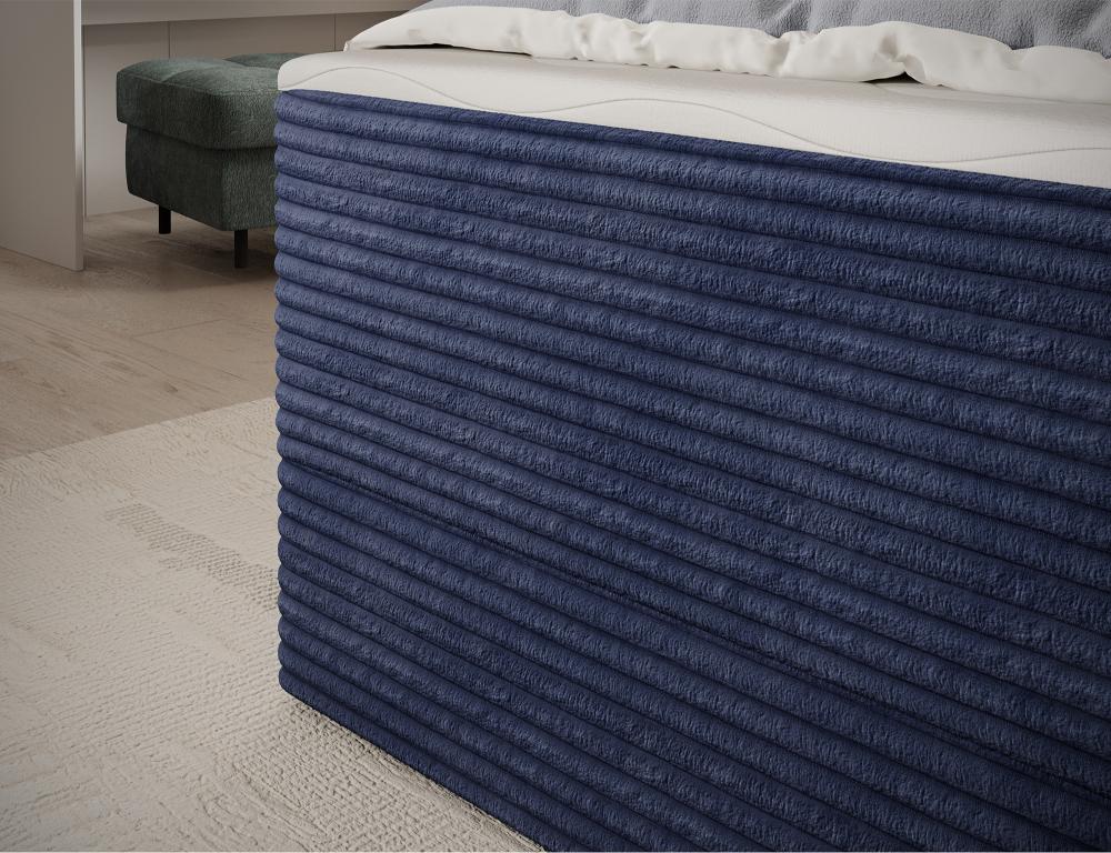 Επενδυμένο Κρεβάτι Mitalo-Μπλε-120 x 200