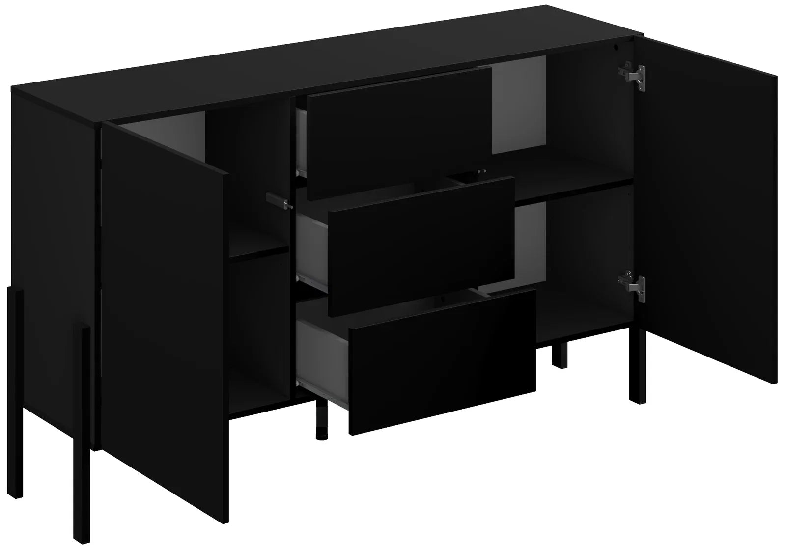 Μπουφές Plum 2D3D mini-Μαύρο
