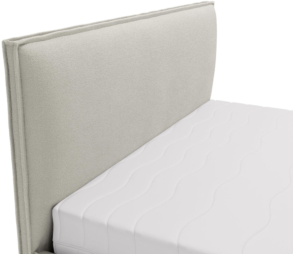 Επενδυμένο Κρεβάτι Bianco Grant-Γκρι Ανοιχτό-180 x 200