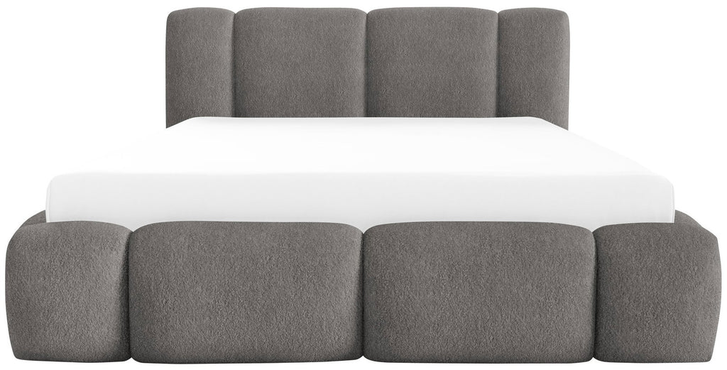 Επενδυμένο Κρεβάτι Bianco-Γκρι-120 x 200