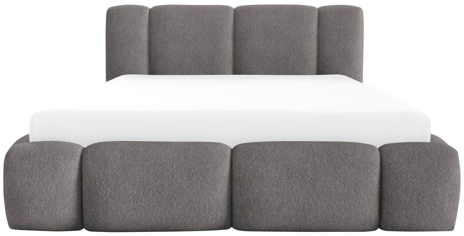 Επενδυμένο Κρεβάτι Bianco-Γκρι-120 x 200