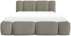 Επενδυμένο Κρεβάτι Bianco-Γκρι - Καφέ-200 x 200