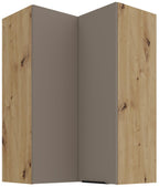 Κρεμαστό ντουλάπι γωνιακό Arianna 60x60 GN 90 2F-Γκρέζ