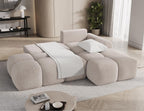Γωνιακός Καναπές Vitalo-Μπεζ-Δεξιά