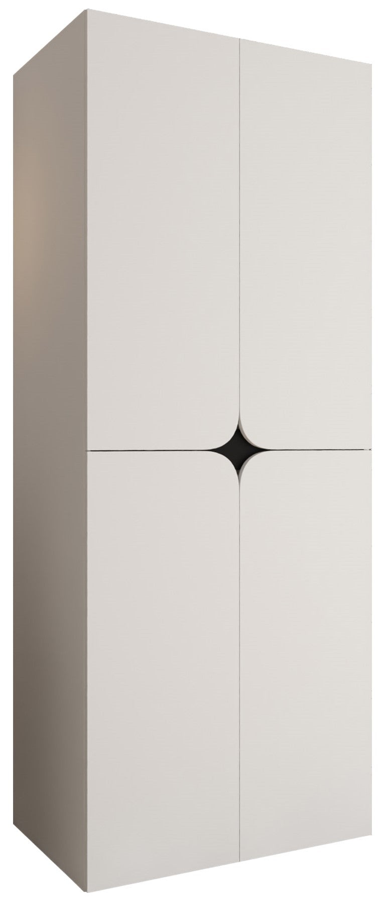 Ντουλάπα Espresso Δίφυλλη-Λευκό-Μήκος: 90 εκ.